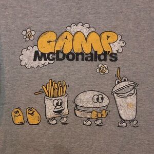 Camp McDonald’s Graphic T-Shirt, Summer Promo, Light Grey